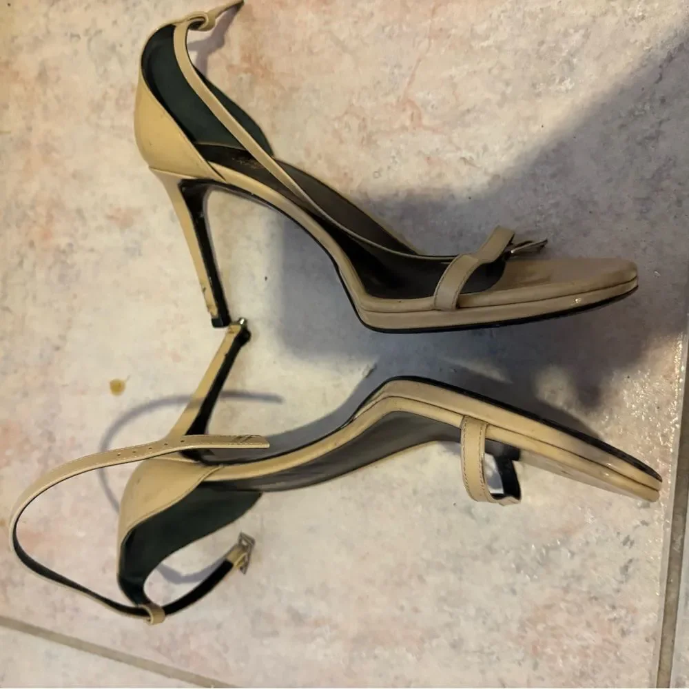 St laurent ajane 110 ankle strap heels ysl Jeffrey Atlanta shoes open toe sandal - Picture 4 of 8